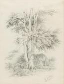 JASINSKI Ignacy 1833-1878,Landscape with a tree,1851,Desa Unicum PL 2023-02-14