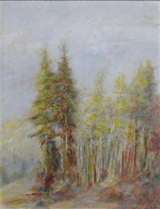 JASPER Victor 1848-1931,Gebirgslandschaft mit Wald,Georg Rehm DE 2021-05-06