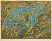 JASSON Andre 1960,Figürliche Komposition mit Vogel und menschlicher Figur,Schloss DE 2014-09-13