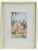 JAUBERT Henri Aug 1860-1936,Moroccan figures in Tangier by a well,Claydon Auctioneers UK 2021-04-08