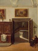 JAUCH GUSTAV,Sakristei.,1842,Galerie Koller CH 2007-03-20