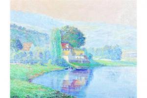 JAUDIN Henri Laurent 1851-1929,A Tranquil River Landscape,John Nicholson GB 2015-02-25