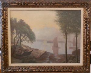 JAUDIN Henri Laurent 1851-1929,Le lac,Millon & Associés FR 2014-04-24