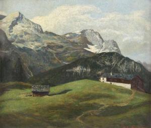 JAUMANN Rudolf Alfred 1859-1923,Alpspitze und Zugspitze,Palais Dorotheum AT 2013-03-26