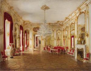 JAUNBERSIN J 1800-1900,Der Spiegelsaal in der Wiener Hofburg,Palais Dorotheum AT 2016-06-20