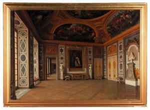 JAUNBERSIN J 1800-1900,Interior of the Palace of Versailles,1926,Palais Dorotheum AT 2017-03-02