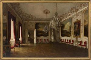 JAUNBERSIN Johann,Palace interior, likely Schönbrunn Palace, Vienna,Eldred's US 2017-11-02