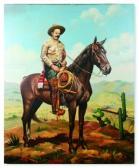 JAUREGUI R,Francisco Villa a caballo,1915,Morton Subastas MX 2009-09-10