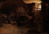 JAUREGUIZAR ELIECER 1856-1880,Interior de Bodega de Vino con barricas,Anteo Subastas ES 2010-05-27