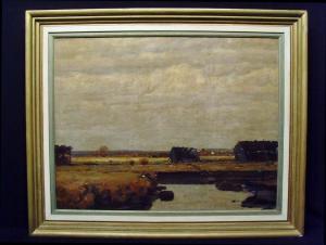 JAUSS Georg 1867-1922,Landschaft mit Torfstecherei,Hull DE 2009-09-26