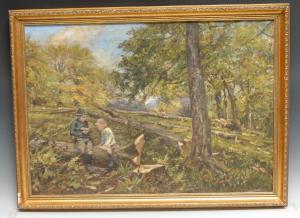 JAY Hamilton 1800-1800,Two Children in a Wood,Bamfords Auctioneers and Valuers GB 2022-05-05