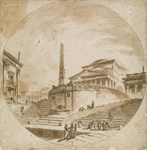 JEAN CLAUDE RICHARD,Capriccio with the Pantheon in front of the Ri,im Kinsky Auktionshaus 2017-10-18