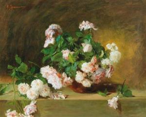 JEANNERET Gustave 1847-1927,Roses,Palais Dorotheum AT 2018-02-27