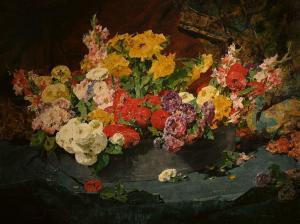 JEANNIN Georges 1841-1925,Jeté de fleurs,De Maigret FR 2024-04-05