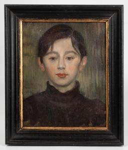 JEANNIOT Pierre Georges 1848-1934,Portrait de jeune garçon,1898,Delorme-Collin-Bocage FR 2024-02-09