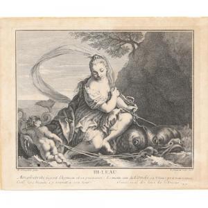 JEAURAT Edmé 1688-1738,L' Eau,1716,Ripley Auctions US 2024-02-10