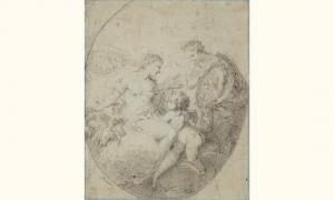 JEAURAT Etienne 1699-1789,allégorie de l'amour,Kohn FR 2005-03-25