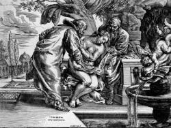 JEGHER Christoffel 1596-1653,Susanah and the Elders, after P. P. Rubens,1635,Christie's 1999-06-22