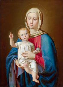 Jele Caspar 1814-1893,Madonna mit Kind,1843,Palais Dorotheum AT 2007-10-29