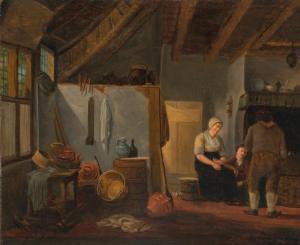 JELGERHUIS Johannes Rienksz 1770-1836,Family in an Interior,William Doyle US 2020-06-03
