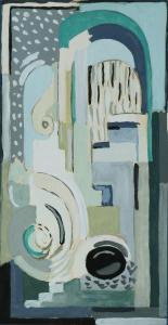 JELLETT Mainie Harriet 1897-1944,ABSTRACT COMPOSITION (BLUE),De Veres Art Auctions IE 2024-03-26