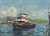 JELZéSSEL Bánfi,Boats,1957,Pinter HU 2023-06-14