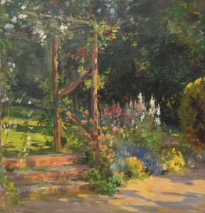 JENKINS Arthur Henry 1871-1940,A garden in bloom,Woolley & Wallis GB 2023-12-13