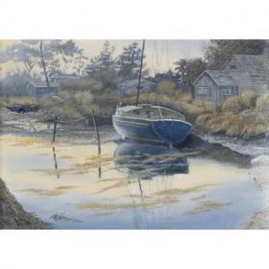 JENKINS GEORGE 1920-2003,MUDDY BERTH,1991,Waddington's CA 2020-03-14