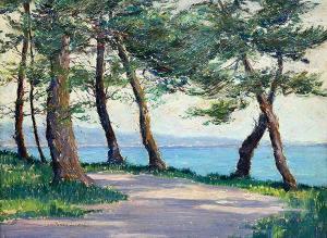 JENKINS MACKY Constance Lillian 1883-1961,Trees Along the Coast,Clars Auction Gallery US 2017-08-13
