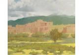 JENKINSON Geoffrey 1925-2005,August Summer Sky and River Taos Pueblo,1998,Tennant's GB 2015-02-21