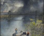 JENKINSON Geoffrey 1900-1900,The George Washington Bridge, New York,1954,Halls GB 2014-07-16