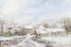 Jennings Donald,snowy winter village scene,Fellows & Sons GB 2017-11-21