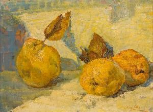 jenny liber argyrou 1902-1975,Still life with quinces,Sotheby's GB 2007-12-13