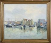 JENSEN Andreas 1900-1900,Scene from Copenhagen Harbour,Bruun Rasmussen DK 2007-06-18