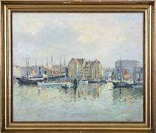 JENSEN Andreas 1900-1900,Scene from Copenhagen Harbour,Bruun Rasmussen DK 2007-05-28