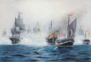 JENSEN Arup 1906-1956,The Battle of Copenhagen of 1801,Bruun Rasmussen DK 2022-01-10