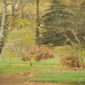 JENSEN Jens Thomsen 1862-1925,Forest scene with budding spring foliage,Bruun Rasmussen DK 2015-10-26