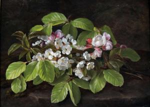 JENSEN Johan Laurentz 1800-1856,Stilleben mit Obstblüten,Peter Karbstein DE 2024-03-16