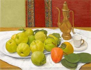 JERAIR TOLEGIAN MANUEL 1911-1983,Still Life with Green Apples,1973,Sotheby's GB 2017-08-17