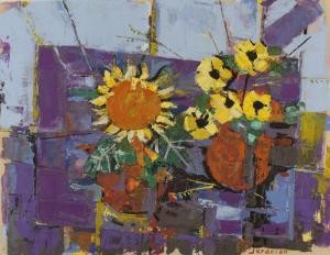 JERANIAN Richard 1921,Deux vases de fleurs,Etienne de Baecque FR 2013-02-18