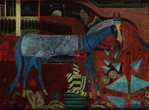 JESPERS Floris 1889-1965,Le cheval bleu,1928,Campo & Campo BE 2024-04-23