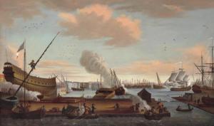 JESSEN Jes 1743-1807,Harbour scene,Bruun Rasmussen DK 2022-03-01