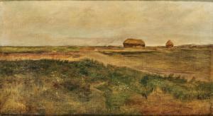 JETTEL Eugen 1845-1901,A Vast Landscape with Two Strawstacks,Palais Dorotheum AT 2024-04-25