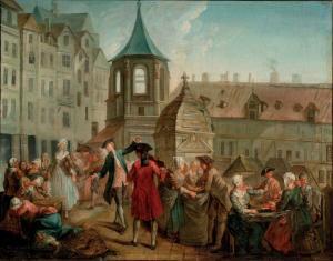 JEURAT Etienne 1699-1789,Les écosseurs de pois des halles,Neret-Minet FR 2019-12-04