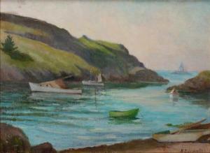 JEWELL Elizabeth G 1874-1956,A Summer Day, Monhegan Island, Me,Barridoff Auctions US 2021-08-14