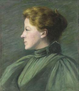 JEWETT Louise Roger,Portrait of a Woman in Profile,1995,Christie's GB 2002-02-13