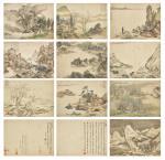 JIA CAI 1720-1782,Landscapes,18th Century,Sotheby's GB 2024-04-07