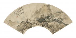 JIA CAI 1720-1782,Reading in the Mountains,1727,Christie's GB 2020-07-08
