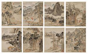 JIAN LI 1747-1799,Coloured Landscapes,Sotheby's GB 2024-04-07