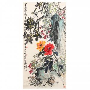 JIANCHENG Tan,One Hundred Flowers of the Four Seasons,20th century,Leland Little 2023-06-22